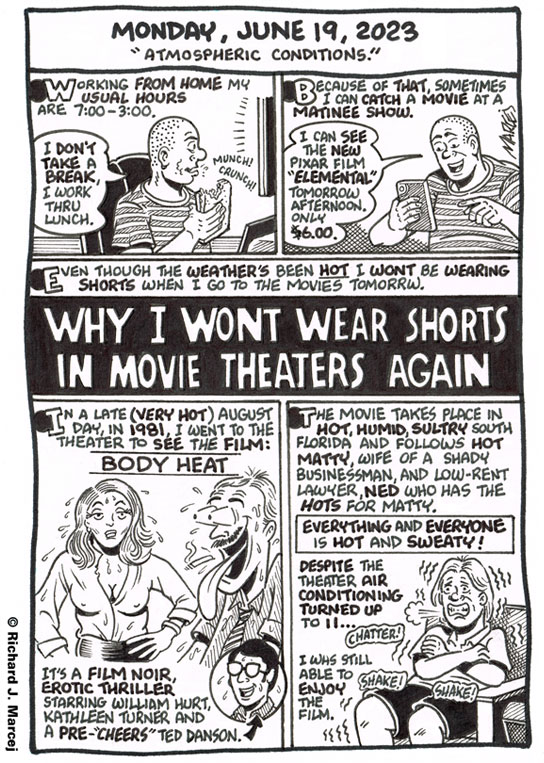 Daily Comic Journal: June 19, 2023: “Atmospheric Conditions.”