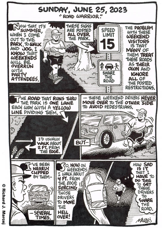 Daily Comic Journal: June 25, 2023: “Road Warrior.”