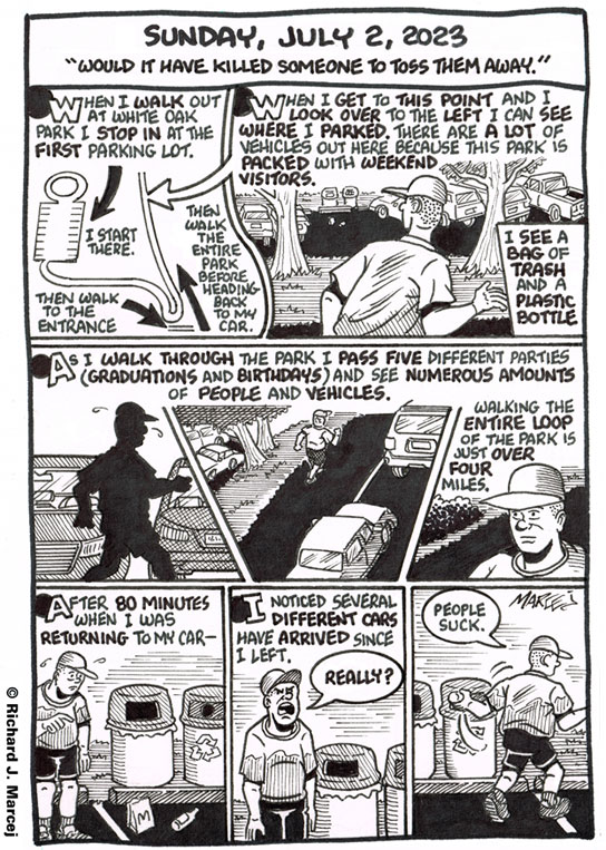 Daily Comic Journal: July 2, 2023: “Would It Have Killed Someone To Toss Them Away.”