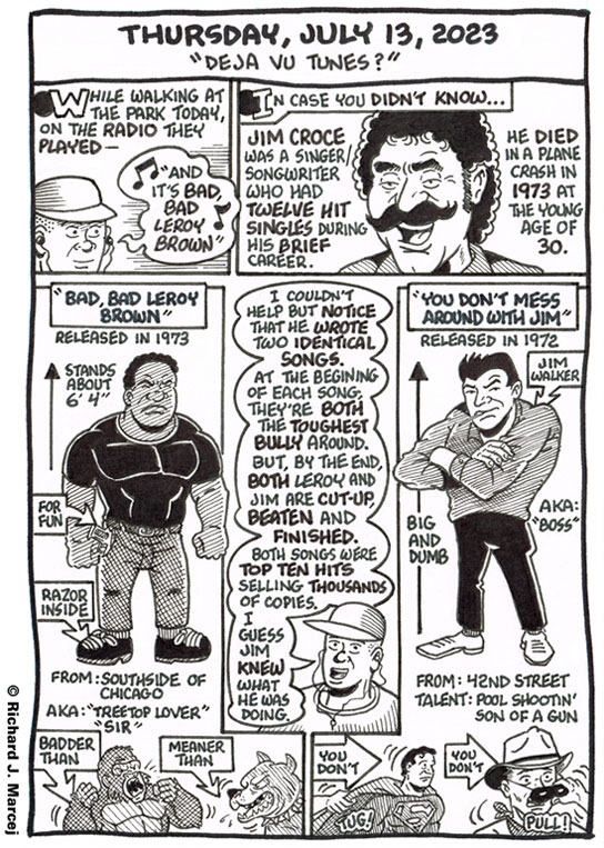 Daily Comic Journal: July 13, 2023: “Deja Vu Tunes?”