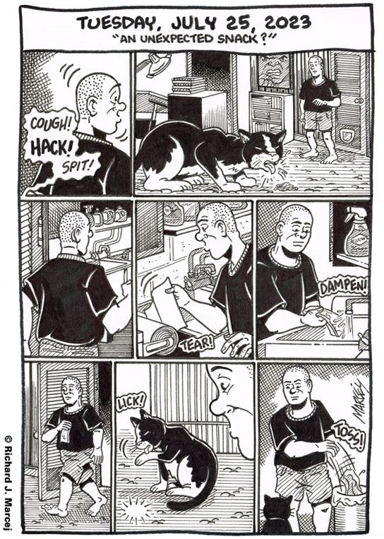 Daily Comic Journal: July 25, 2023: “An Unexpected Snack?”