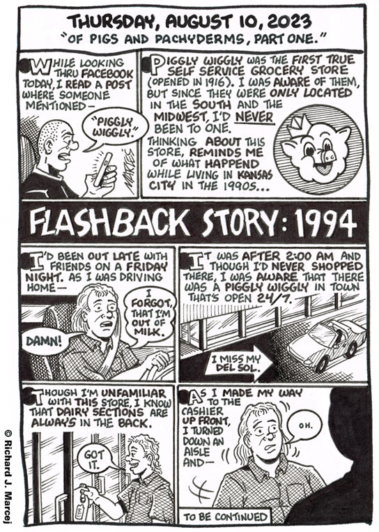 Daily Comic Journal: August 10, 2023: “Of Pigs And Pachyderms, Part One.”