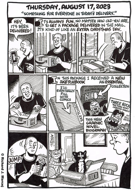 Daily Comic Journal: August 17, 2023: “Something For Everyone In Today’s Delivery.”