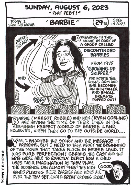 Daily Comic Journal: August 6, 2023: “Flat Feet!”
